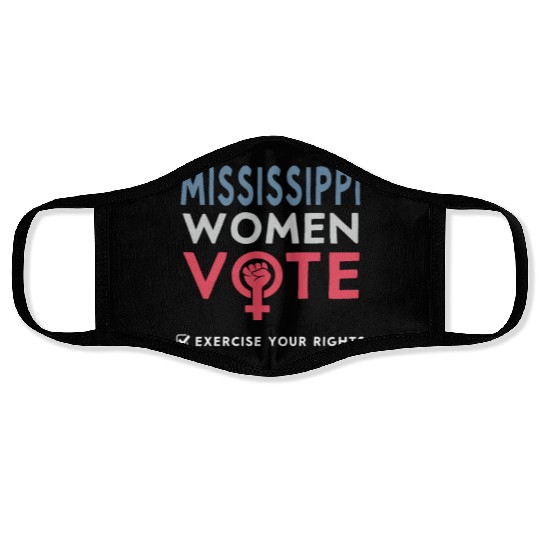 Mississippi Women Vote Voter 2022 Election Face Masks