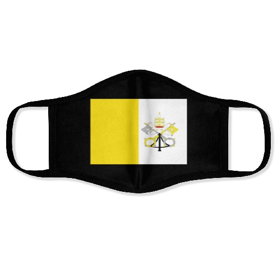 Official Vatican City Flag Vaticans Country Pride Face Masks