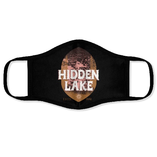 Hidden Lake - The Nomad Lifestyle Face Masks