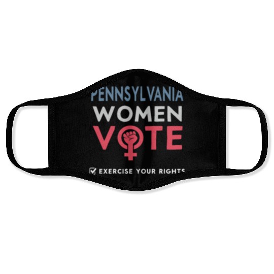 Pennsylvania Women Vote Voter 2022 Election Face Masks