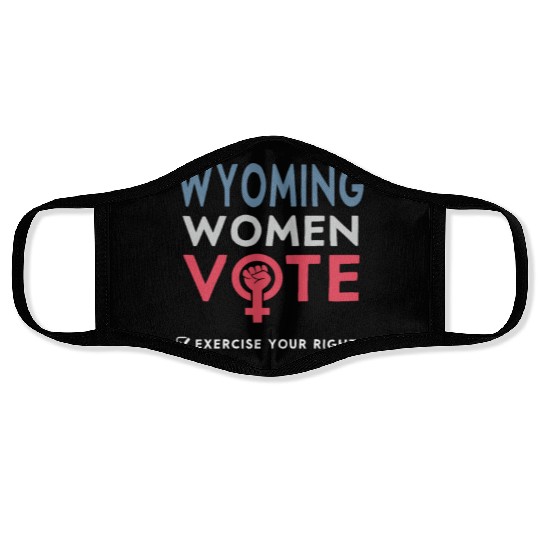 Wyoming Women Vote Voter 2022 Election Feminist Face Masks