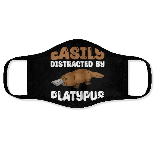 Platypus Lover Design Face Masks