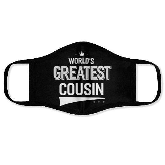 World s Greatest Cousin Relative Gifts Face Masks