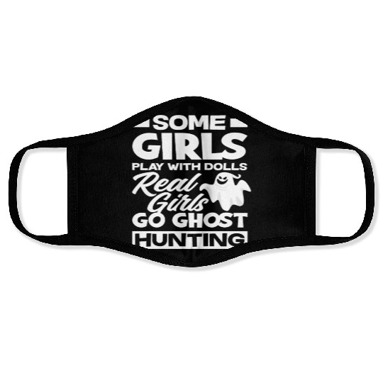Girl Ghost Hunting Face Masks