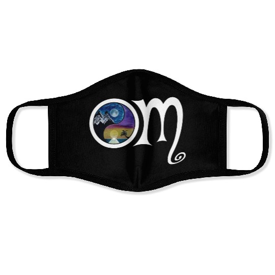 OM Ying Yang Face Masks