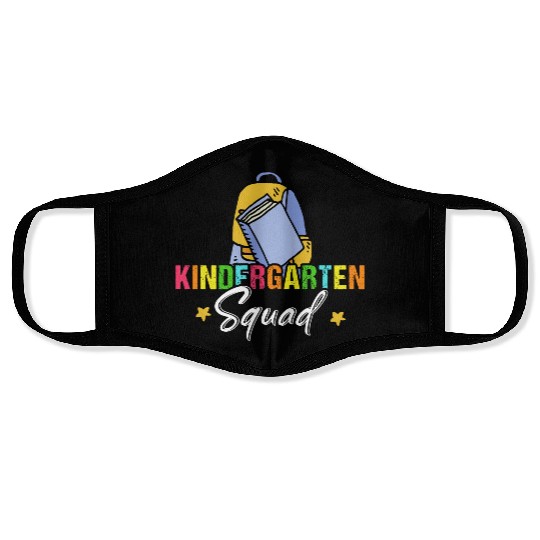 Kindergarten Squad Back To School Face Masks