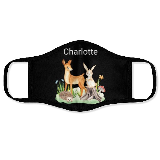Animal deer rabbit hedgehog Charlotte Face Masks