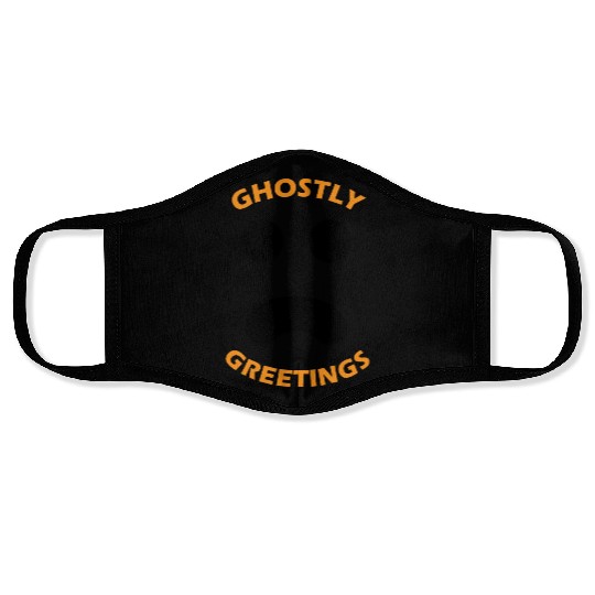 Ghostly Greetings, Halloween Ghostly Greetings Face Masks