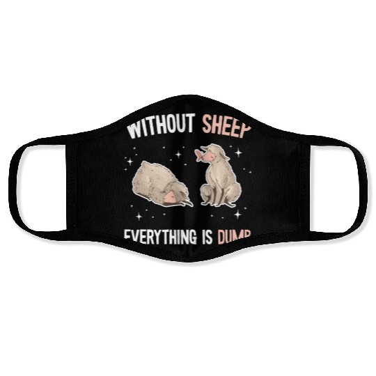 Cute Lamb Saying - Farmer & Sheep Face Masks