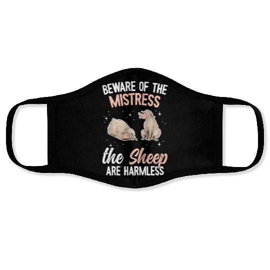 Cute Lamb Saying - Farmer & Sheep Face Masks