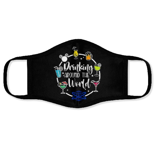 Drinking Around The World Face Masks