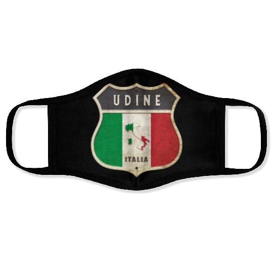 Udine Italy coat of arms flags design Face Masks