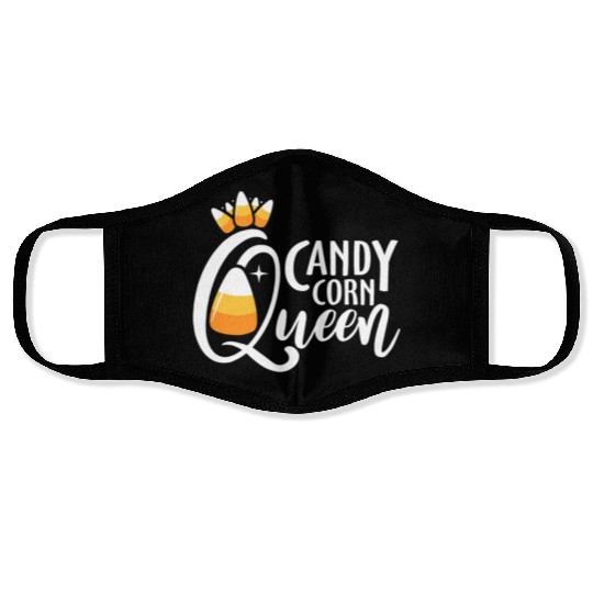 Candy Corn Queen Funny Halloween Costume Gift Face Masks