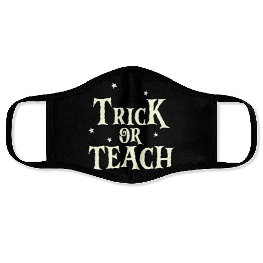 Cute Trick or Read Halloween Book Lover Face Masks