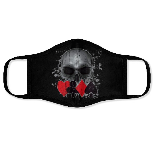 Heavy Metal Punk Poker Skull Face Masks