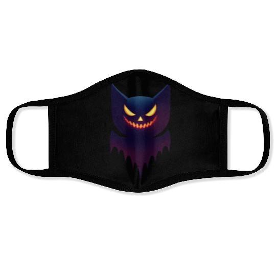 Bat Pumpkin Halloween Face Masks