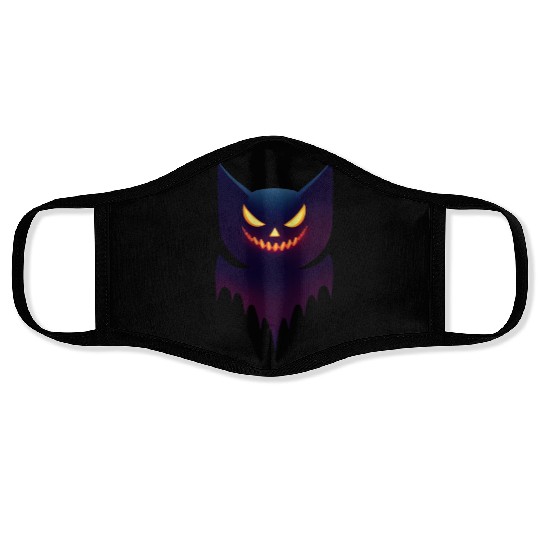 Bat Pumpkin Halloween Face Masks