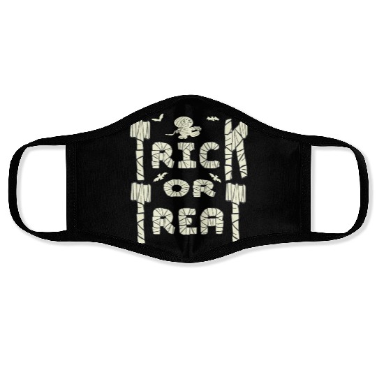 Trick or treat funny mummy Face Masks