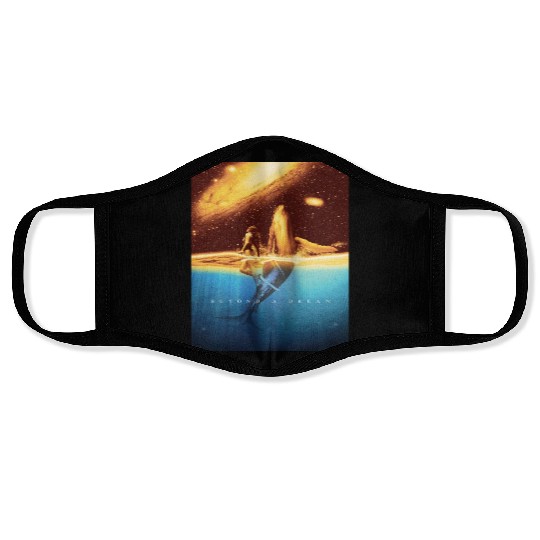 Space astronaut science planets astronomy design Face Masks