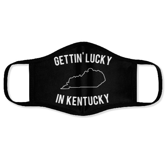 Getting Lucky In Kentucky Face Masks