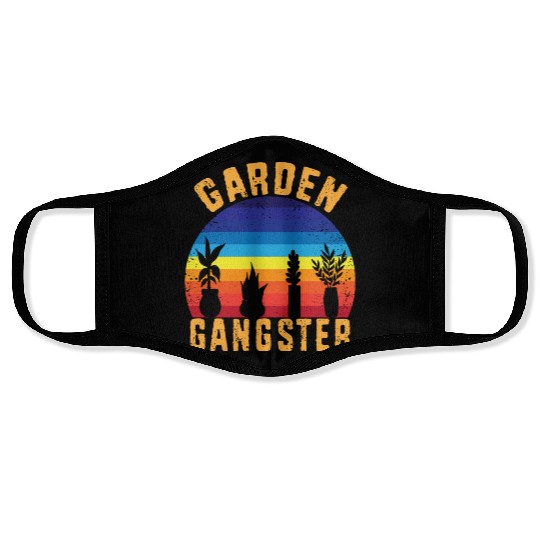 Funny Gardener Botanical Garden Gangster Face Masks