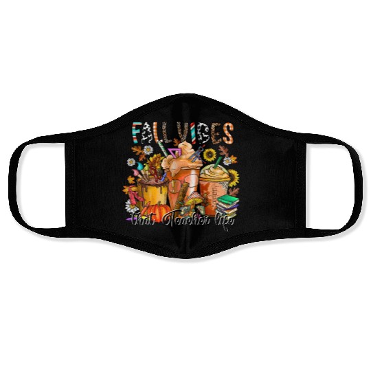 Fall Vibes That Teacher Life Face Masks