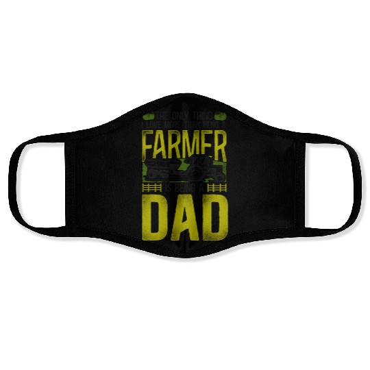 Farming Farmer Dad Father Tractor Face Masks