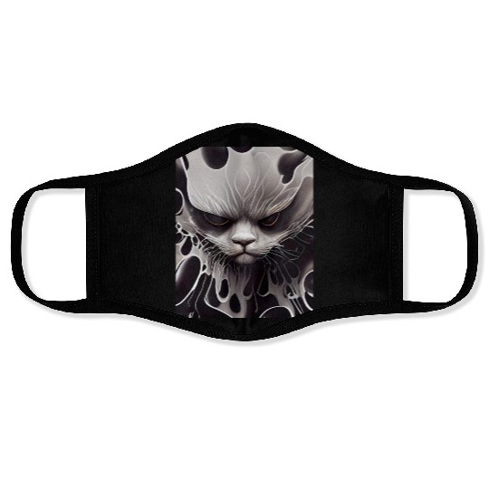 Angry Cat Face Masks