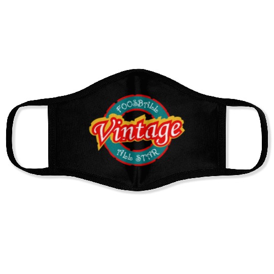 Foosball vintage all star Face Masks