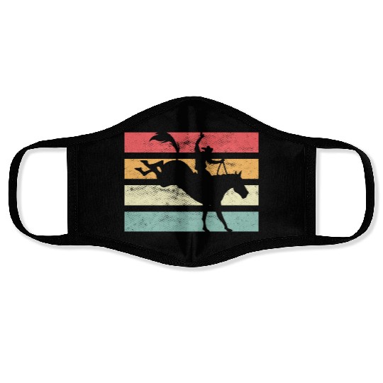 Western Cowboy Horse Wrangler Gift Face Masks