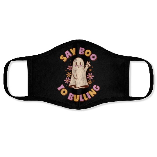 Anti Bully Say Boo Tio Bulling Unity Day Bullying Face Masks