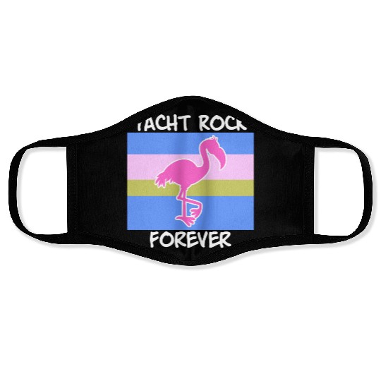 Yacht Rock Forever Face Masks 80s Style flamingo