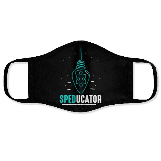Speducator Special Education Cute Sped Teacher Face Masks