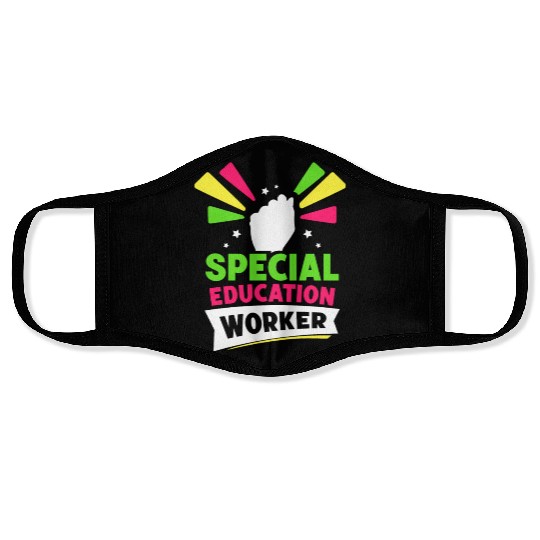 Special Education Worker Sped Awareness Teacher Face Masks