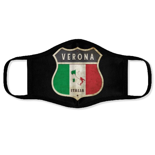 Verona Italy coat of arms flags design Face Masks