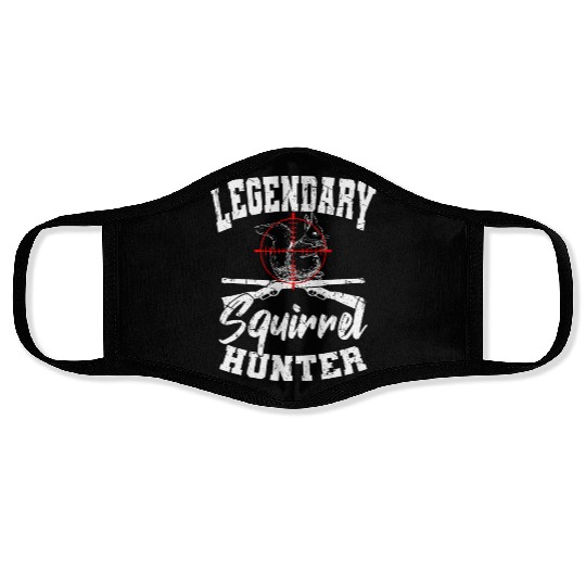 Legendary Squirrel Hunter Hunting Face Masks