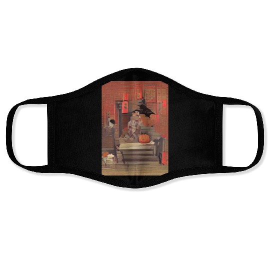 JAPANESE THEMED HALLOWEEN Face Masks