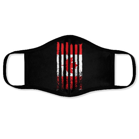 Viva Canada flag love proud canadian people design Face Masks