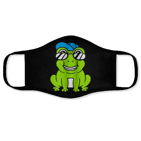 Sunglasses Cap Frog Boy Face Masks