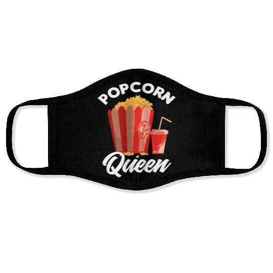 Film Popcorn Lover Face Masks