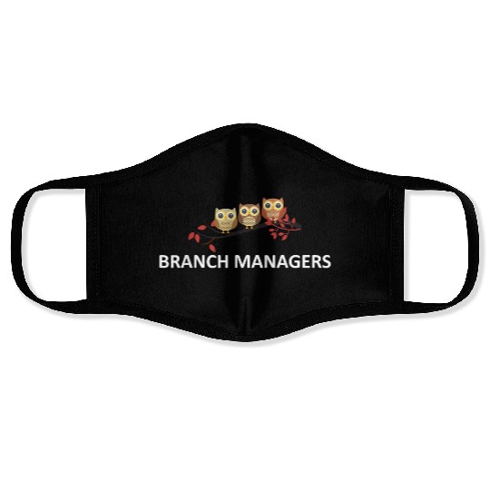 Branch Managers Cute Owls Owl Lover Bird Watcher Face Masks