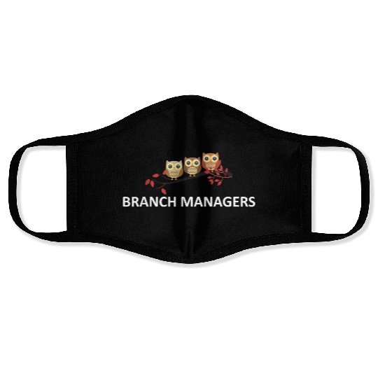 Branch Managers Cute Owls Owl Lover Bird Watcher Face Masks
