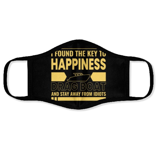 drag boat racing Face Masks