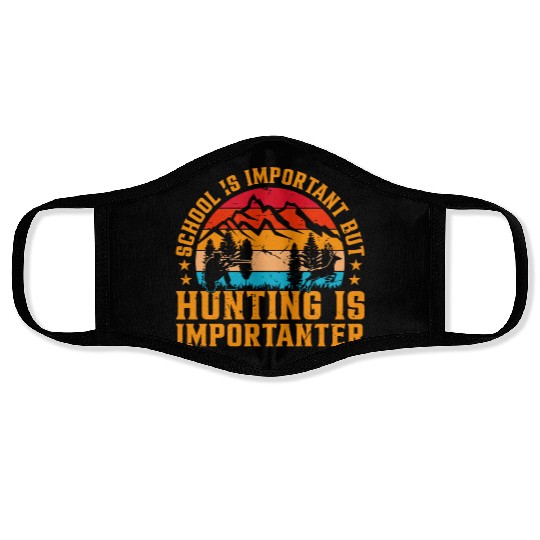 Deer Hunting Hunter - Back To School Hunting Face Masks