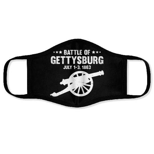 Battle Of Gettysburg Pennsylvania American Us Civi Face Masks