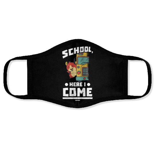 Children school school bus enrollment Face Masks