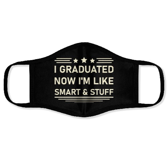 Funny College High School Graduation Gift Senior Face Masks