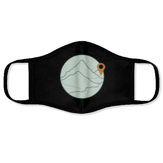 The Mountains are Calling Quote Face Masks