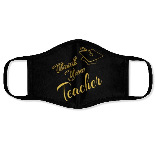 Thank You Teacher Face Masks