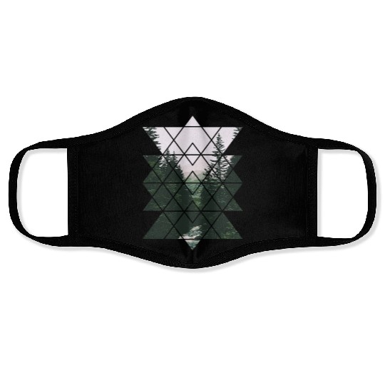 Sacred Geometric Nature Design For Men & Women Face Masks